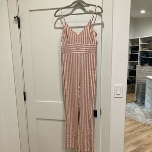 Striped jumpsuit
